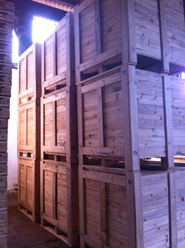 Caixa de Madeira para Exportação Mairinque - Caixa de Madeira Industrial